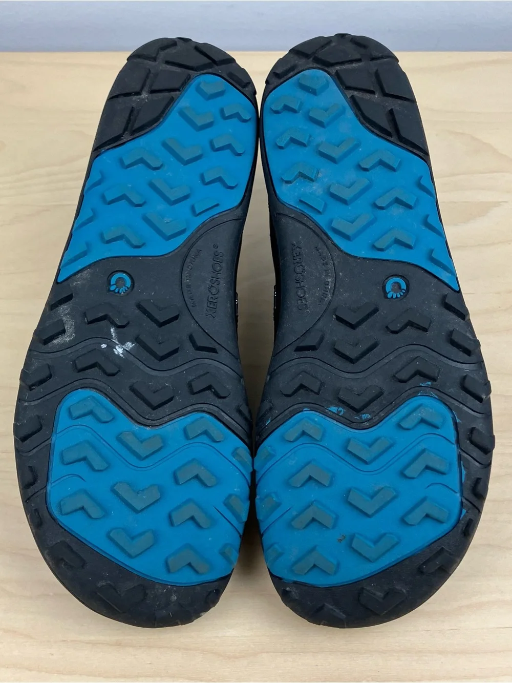 Xero Shoes Women’s Size 7.0 Mesa Trail II Minimalist Hiking Shoe Blue Gray Black